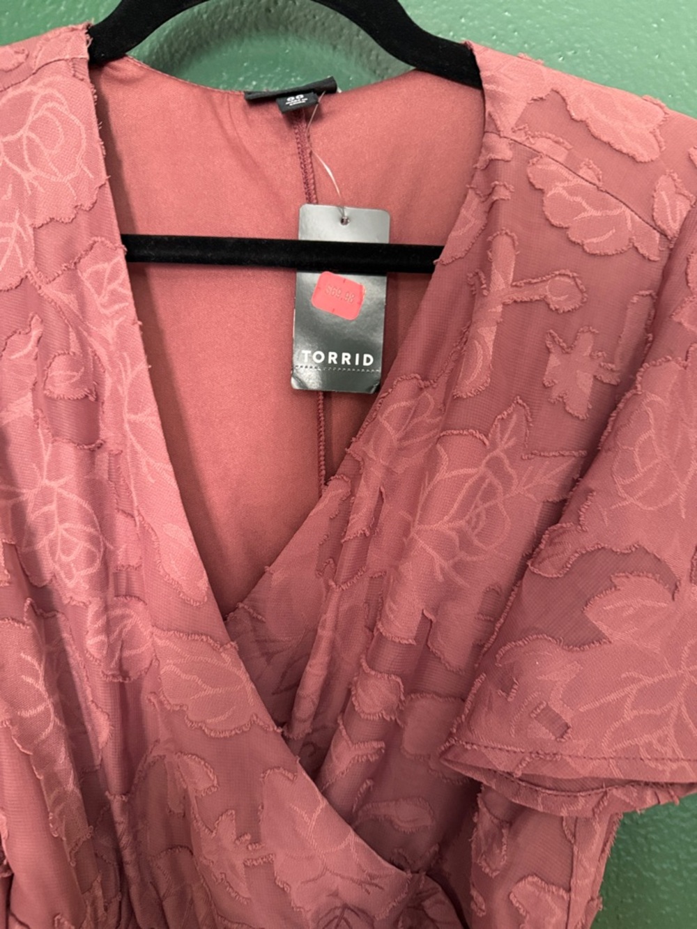 NWT Torrid Muave Wrap Dress - Picture 2 of 6